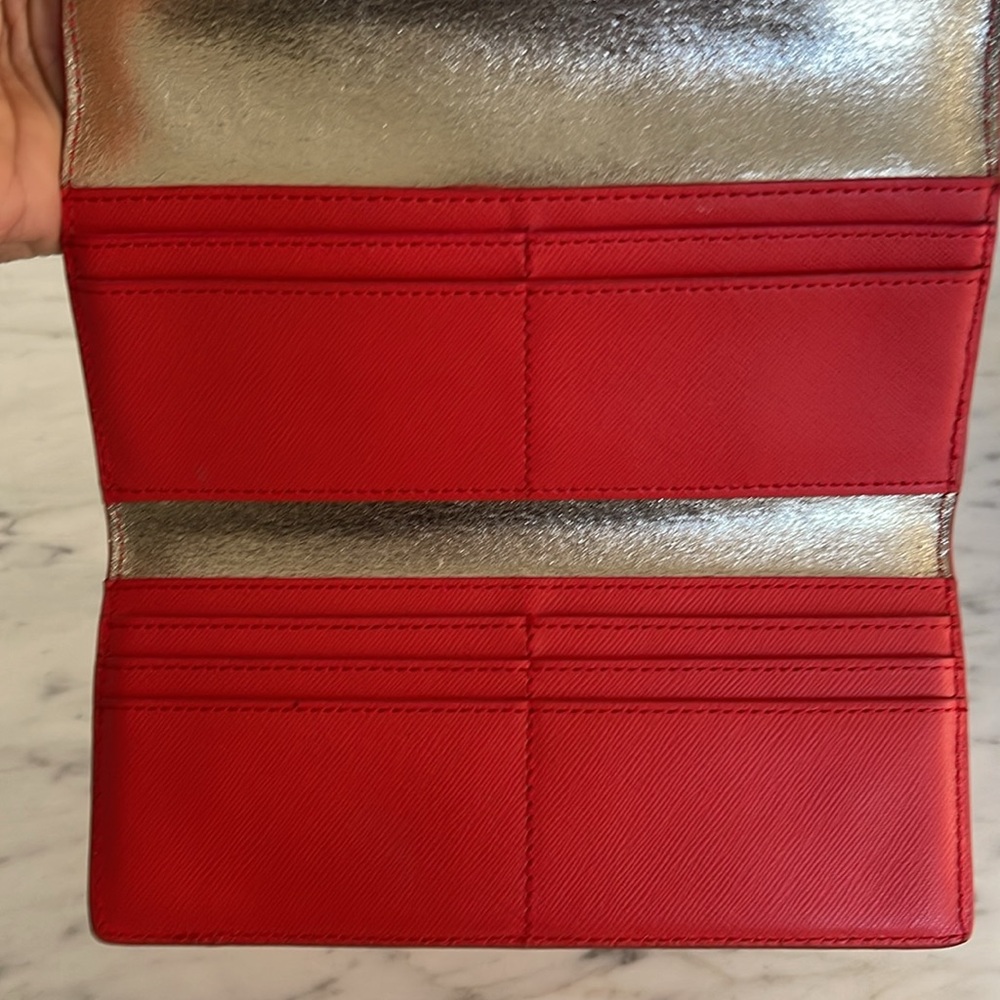 Tory Burch coral wallet - Picture 3 of 5